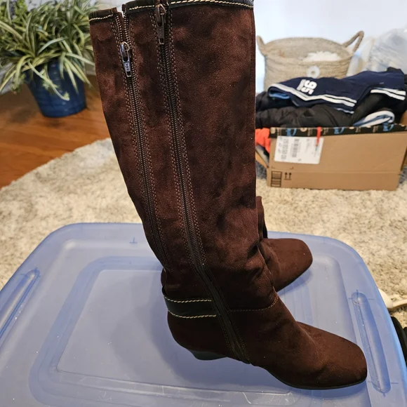 Aerosloes Dark Brown Fabric Upper - Picture 2 of 5